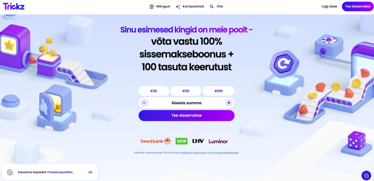 Trickz homepage nouveau casino en ligne